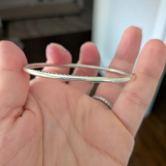 David Yurman Sterling Silver Cable Bracelet - Picture 3 of 5